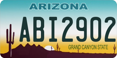 AZ license plate ABI2902