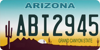 AZ license plate ABI2945