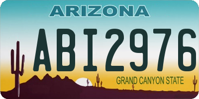 AZ license plate ABI2976