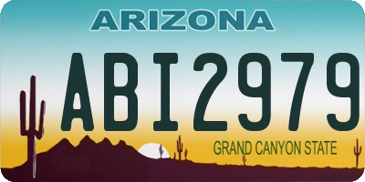 AZ license plate ABI2979