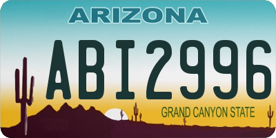 AZ license plate ABI2996