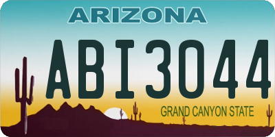 AZ license plate ABI3044