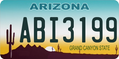 AZ license plate ABI3199