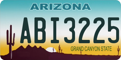 AZ license plate ABI3225