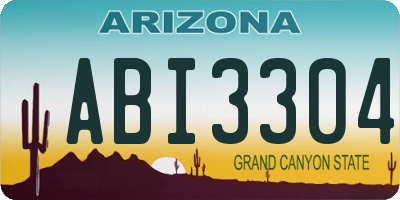 AZ license plate ABI3304