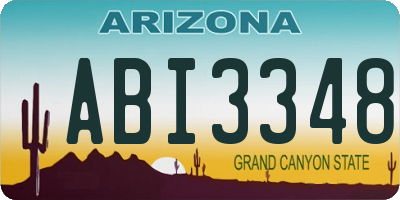 AZ license plate ABI3348