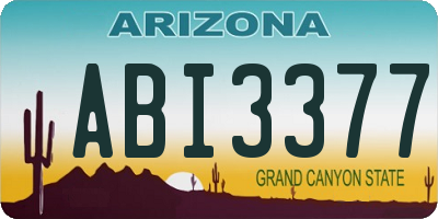 AZ license plate ABI3377