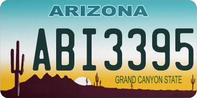 AZ license plate ABI3395