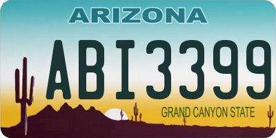 AZ license plate ABI3399