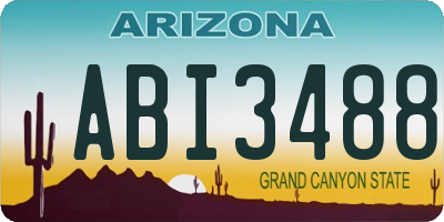AZ license plate ABI3488
