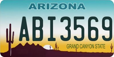 AZ license plate ABI3569