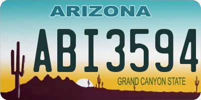 AZ license plate ABI3594