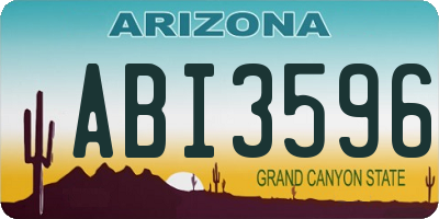 AZ license plate ABI3596