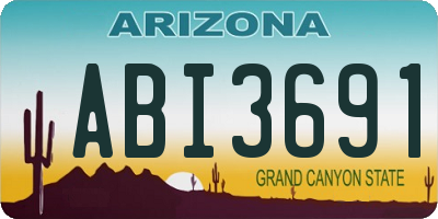 AZ license plate ABI3691