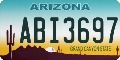 AZ license plate ABI3697