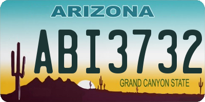AZ license plate ABI3732