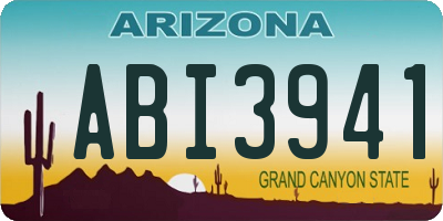 AZ license plate ABI3941