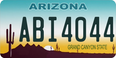 AZ license plate ABI4044