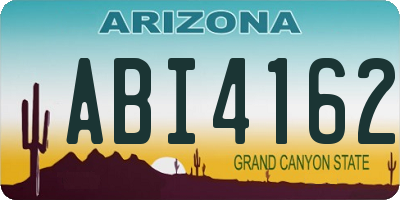 AZ license plate ABI4162