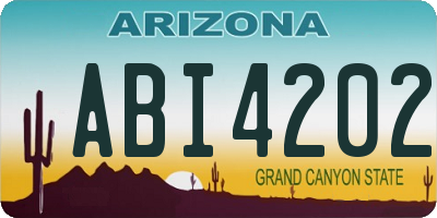 AZ license plate ABI4202
