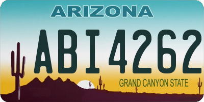 AZ license plate ABI4262