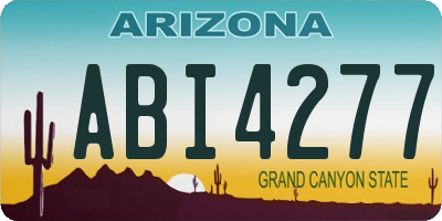 AZ license plate ABI4277
