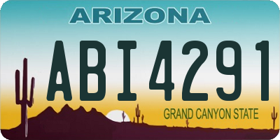 AZ license plate ABI4291