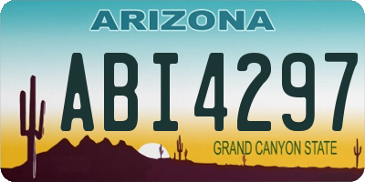 AZ license plate ABI4297