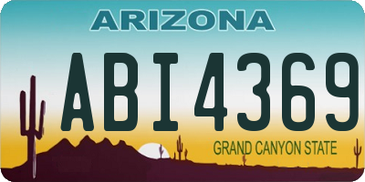 AZ license plate ABI4369