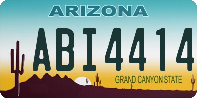AZ license plate ABI4414