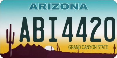 AZ license plate ABI4420