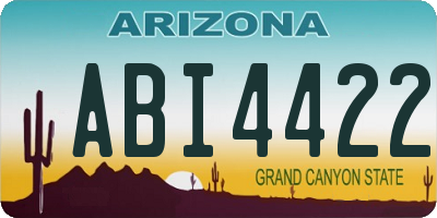 AZ license plate ABI4422