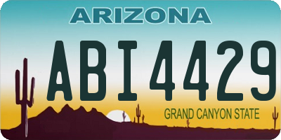 AZ license plate ABI4429