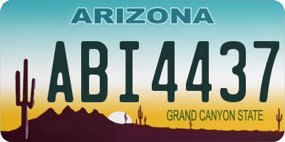 AZ license plate ABI4437