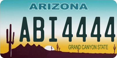 AZ license plate ABI4444