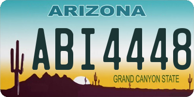 AZ license plate ABI4448