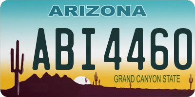 AZ license plate ABI4460