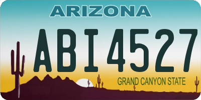 AZ license plate ABI4527