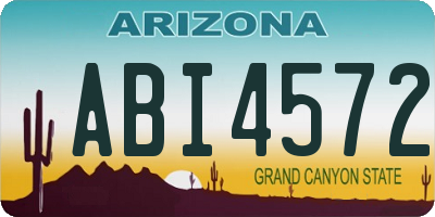 AZ license plate ABI4572