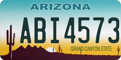 AZ license plate ABI4573