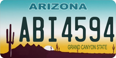 AZ license plate ABI4594