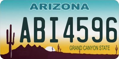 AZ license plate ABI4596