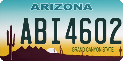 AZ license plate ABI4602