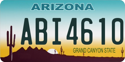 AZ license plate ABI4610