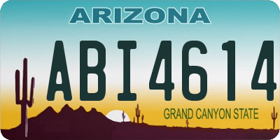 AZ license plate ABI4614
