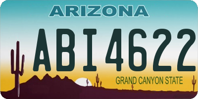 AZ license plate ABI4622
