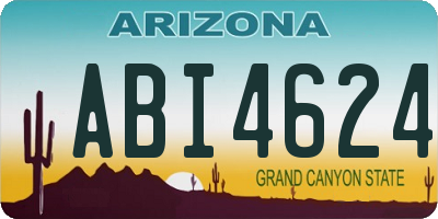 AZ license plate ABI4624