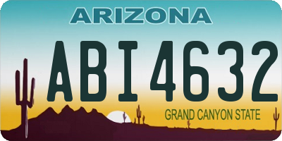 AZ license plate ABI4632
