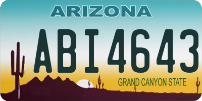 AZ license plate ABI4643