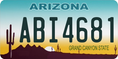 AZ license plate ABI4681